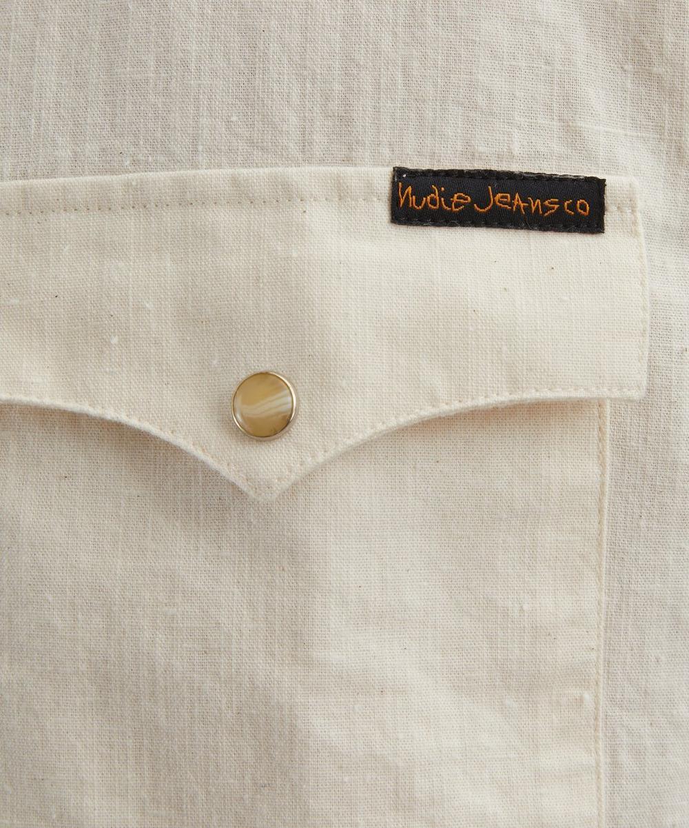 Liberty London Nudie Jeans George Chambray Western Shirt