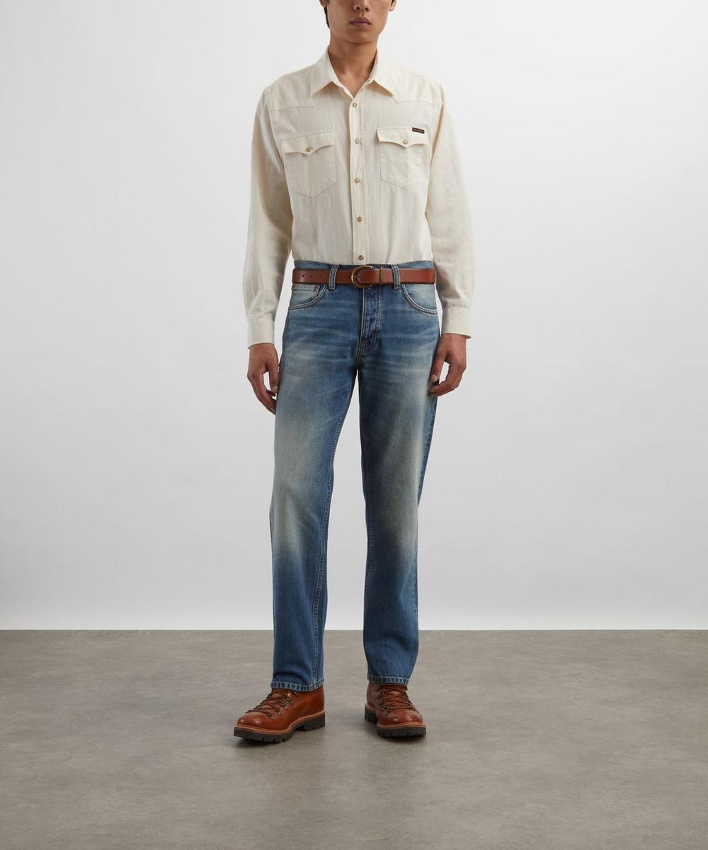 liberty london Nudie Jeans George Chambray Western Shirt