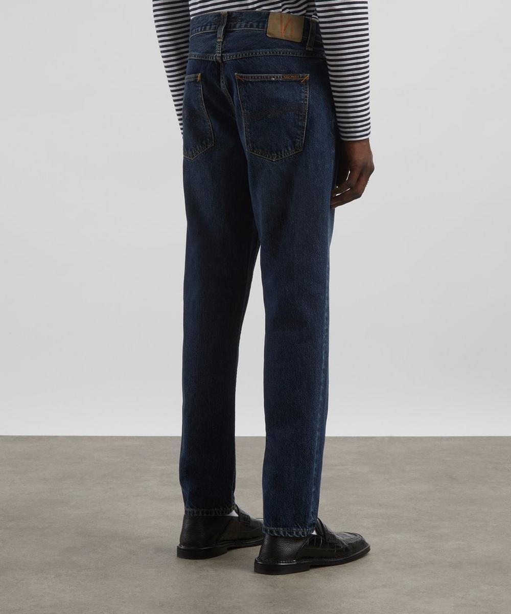 Liberty London Nudie Jeans Gritty Jackson Blue Soil Jeans
