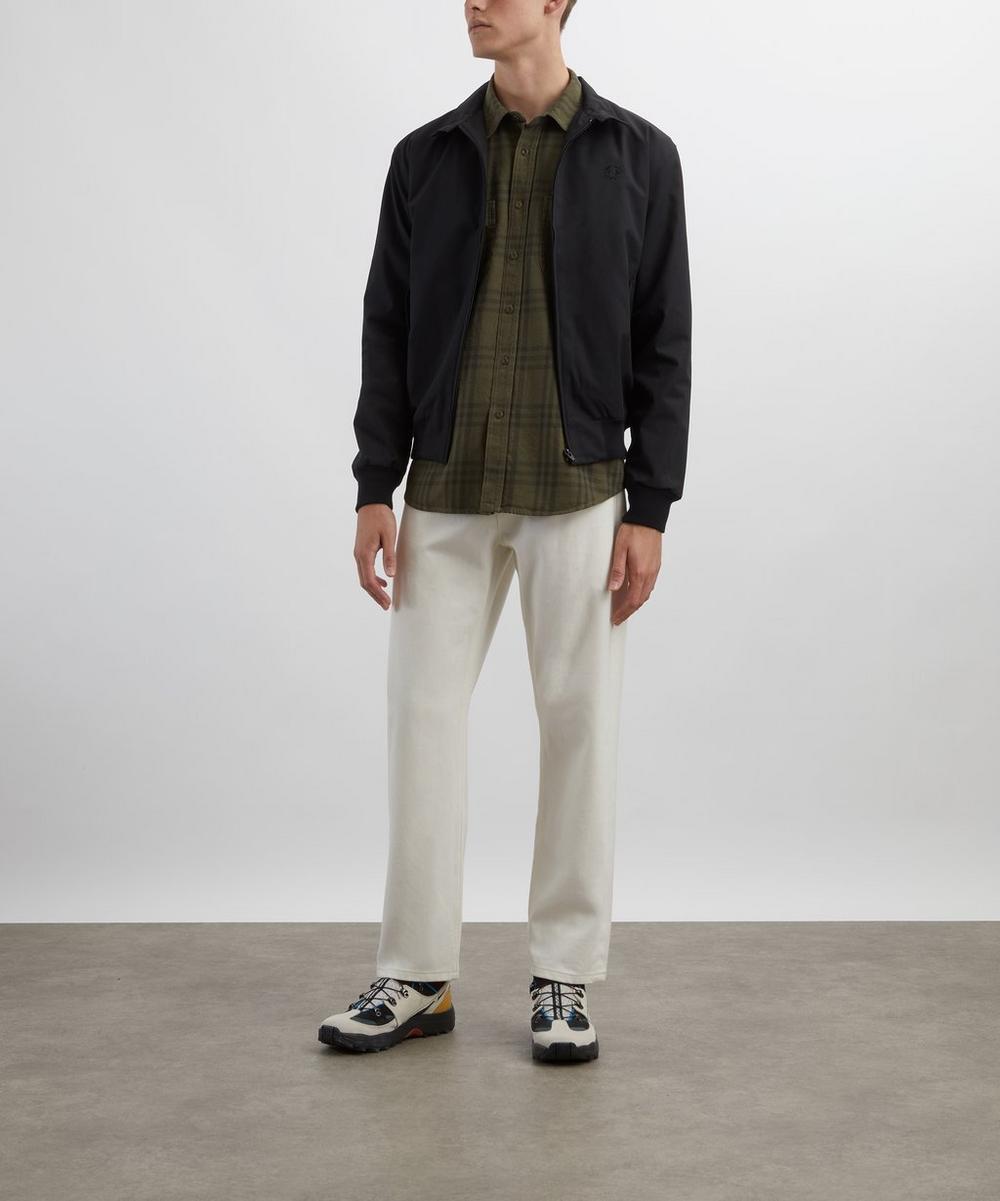 liberty london Nudie Jeans Julian Worker Olive Check Shirt