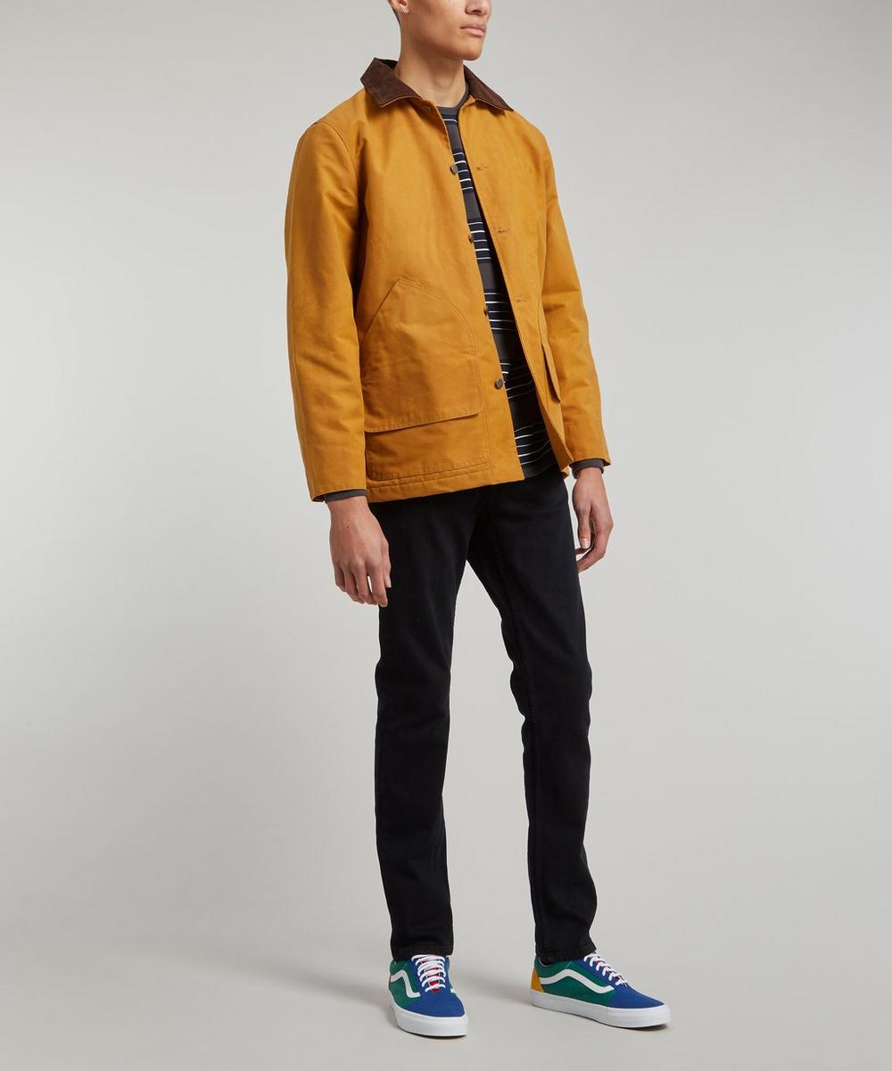 Liberty London Nudie Jeans Lean Dean Black Skies Jeans