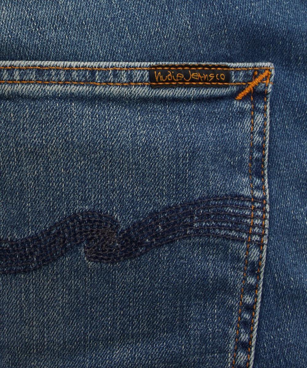 Liberty London Nudie Jeans Lean Dean Blue Dawn Jeans