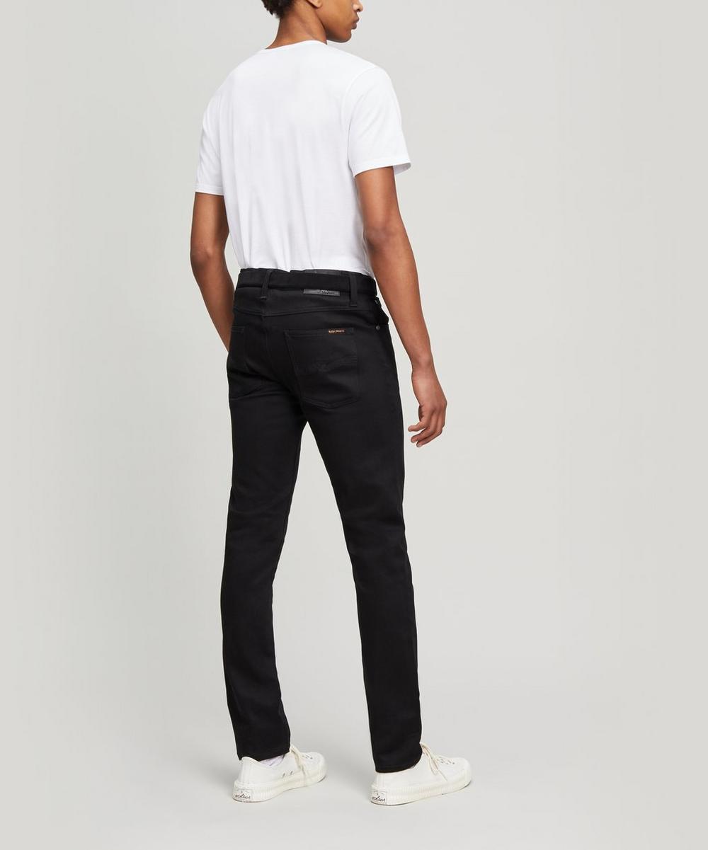 Liberty London Nudie Jeans Lean Dean Dry Ever Black Jeans