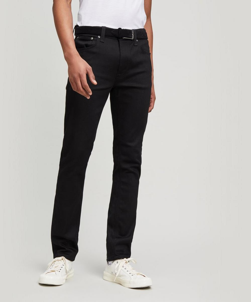 liberty london Nudie Jeans Lean Dean Dry Ever Black Jeans