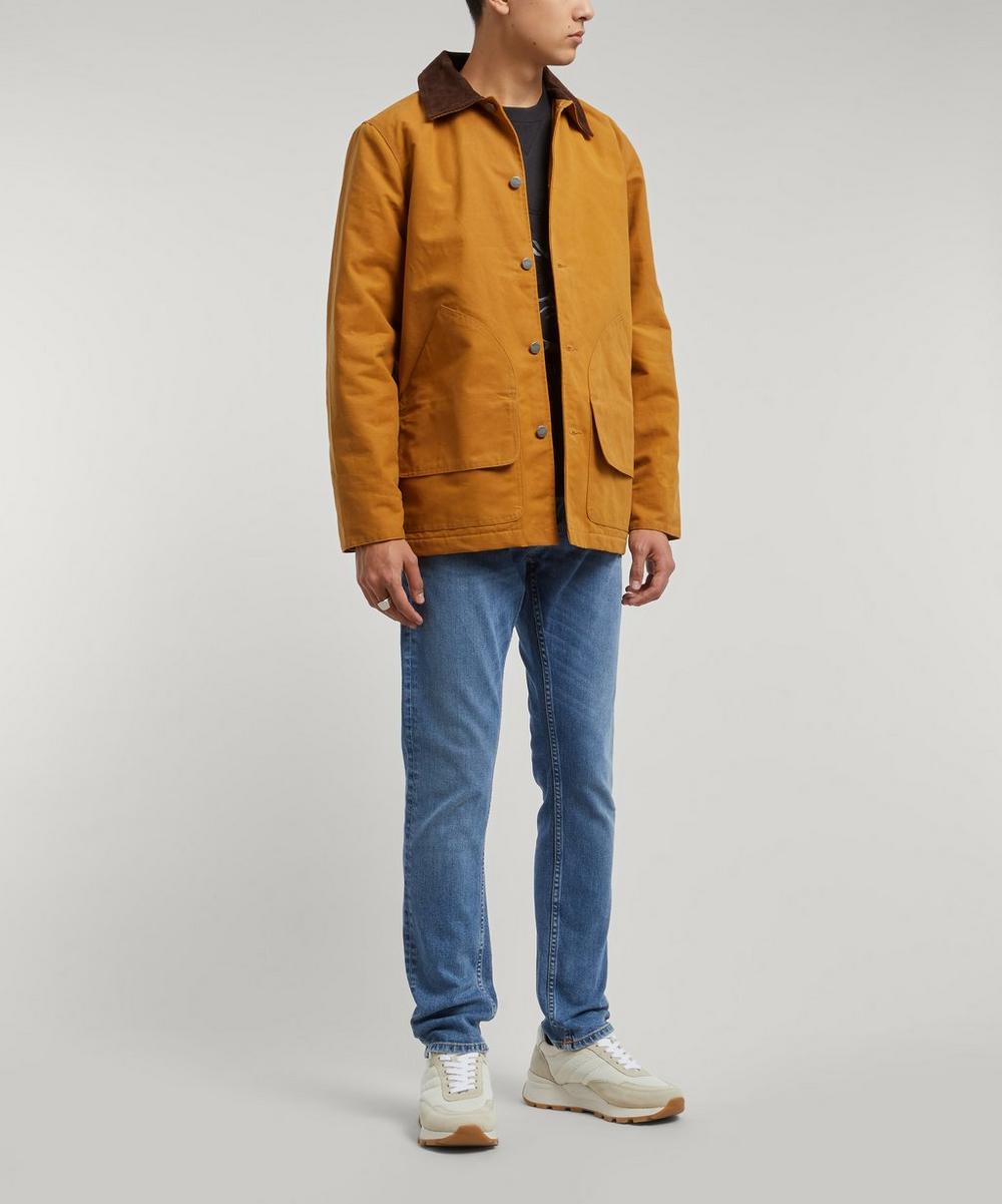 Liberty London Nudie Jeans Lean Dean Lost Orange Jeans