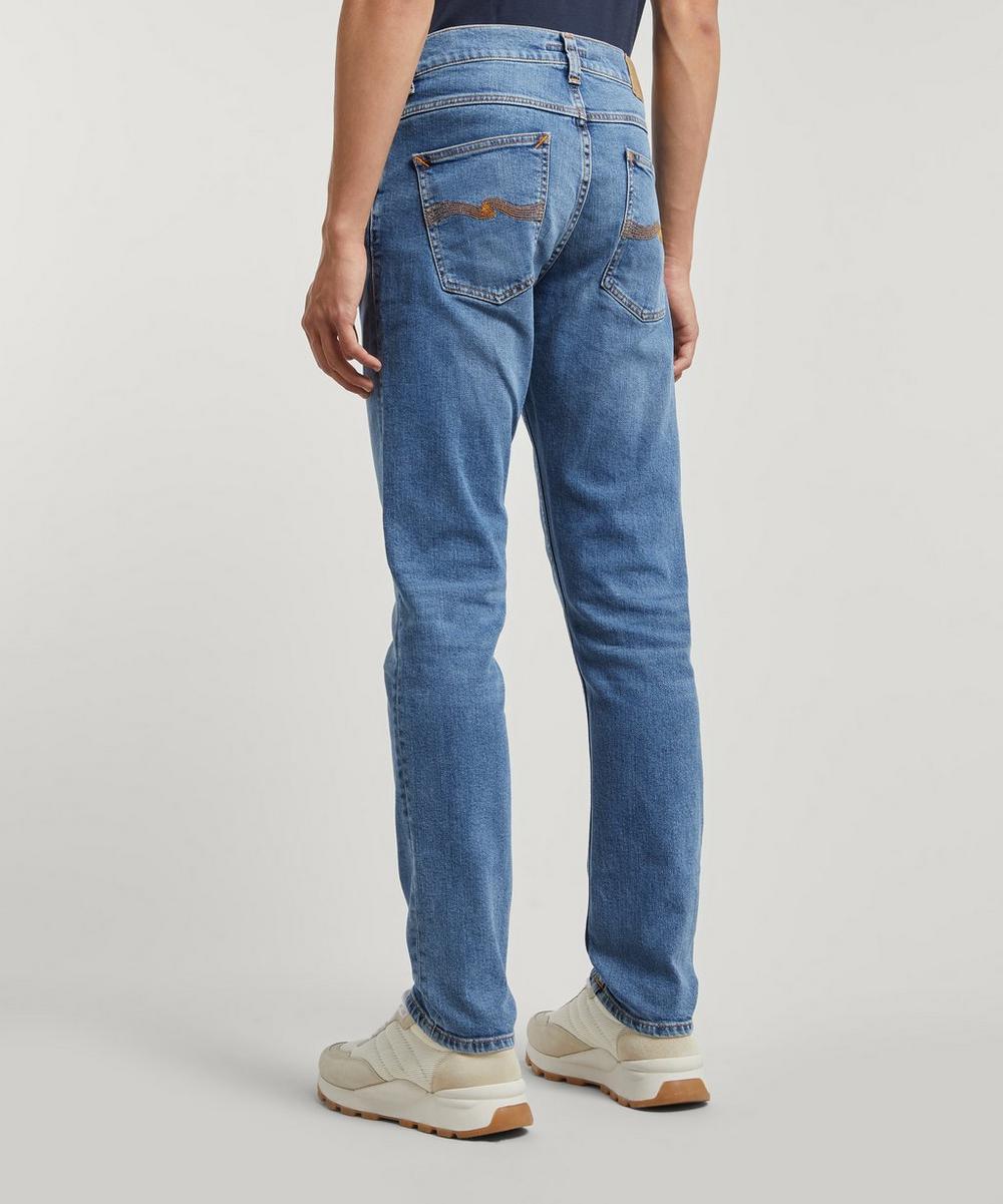 Liberty London Nudie Jeans Lean Dean Lost Orange Jeans