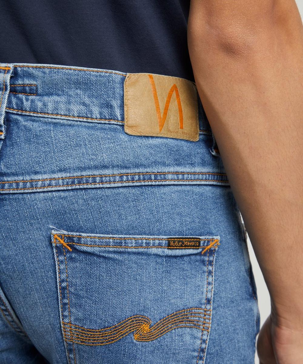 Liberty London Nudie Jeans Lean Dean Lost Orange Jeans