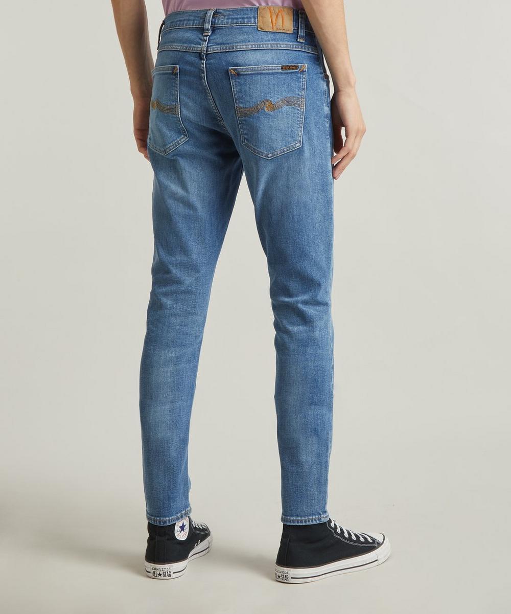 Liberty London Nudie Jeans Lean Dean Lost Orange Jeans