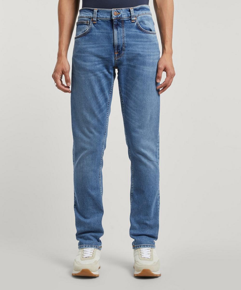 liberty london Nudie Jeans Lean Dean Lost Orange Jeans