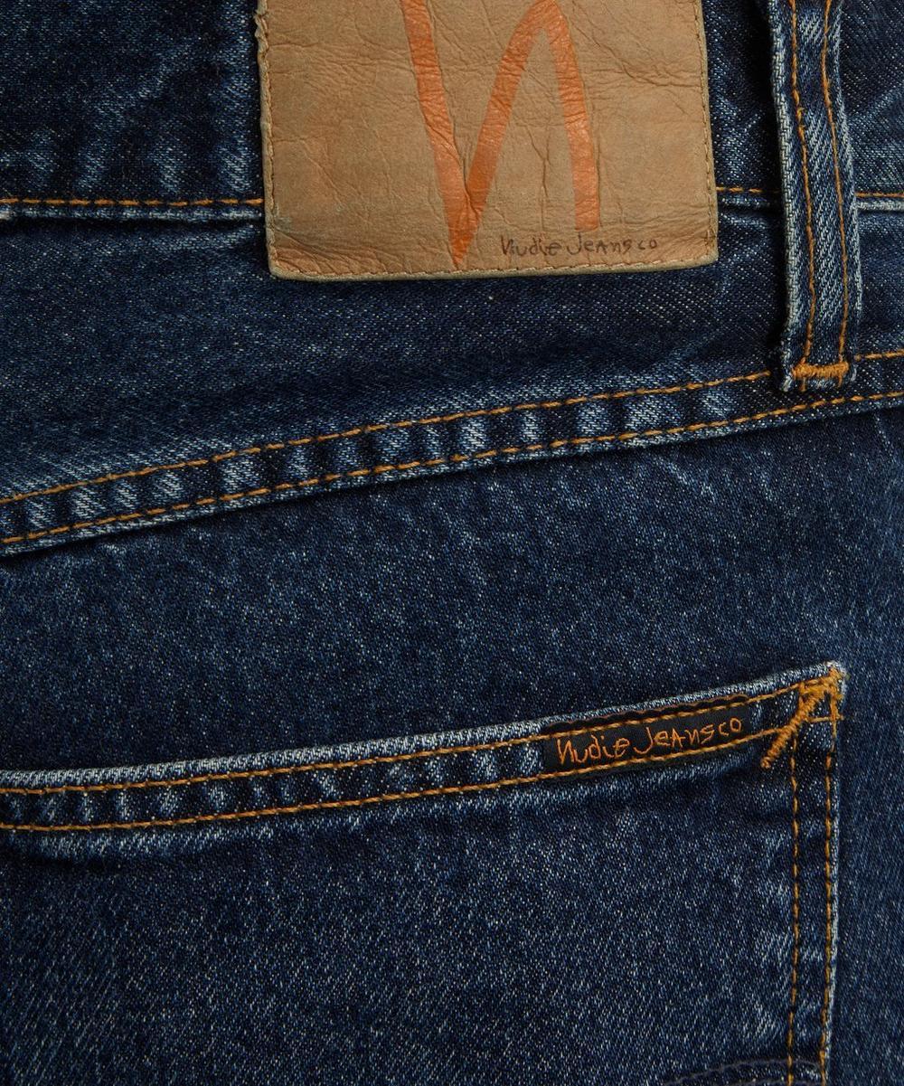 Liberty London Nudie Jeans Rad Rufus Blue Soil Straight-Leg Jeans