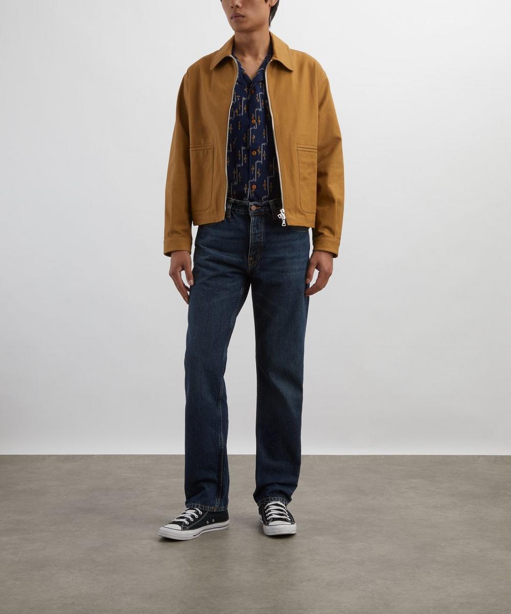 liberty london Nudie Jeans Rad Rufus Blue Soil Straight-Leg Jeans