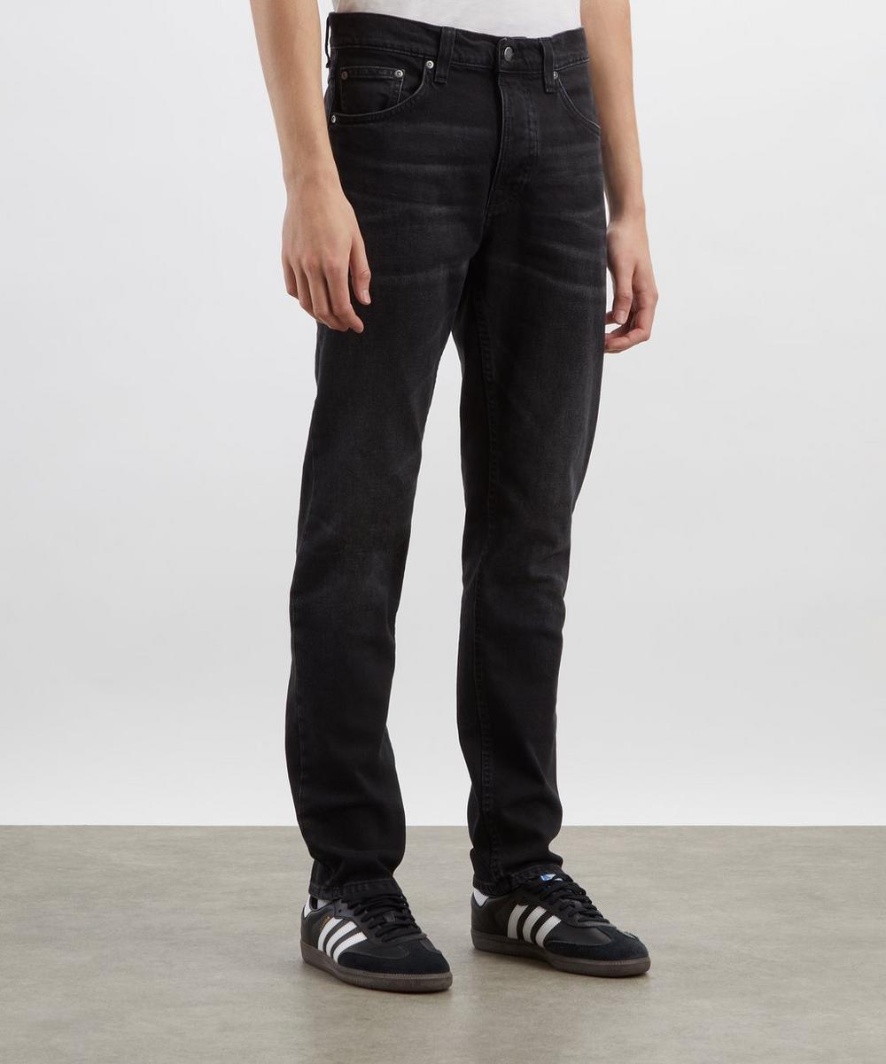 Liberty London Nudie Jeans Solid Ollie Black Force Jeans