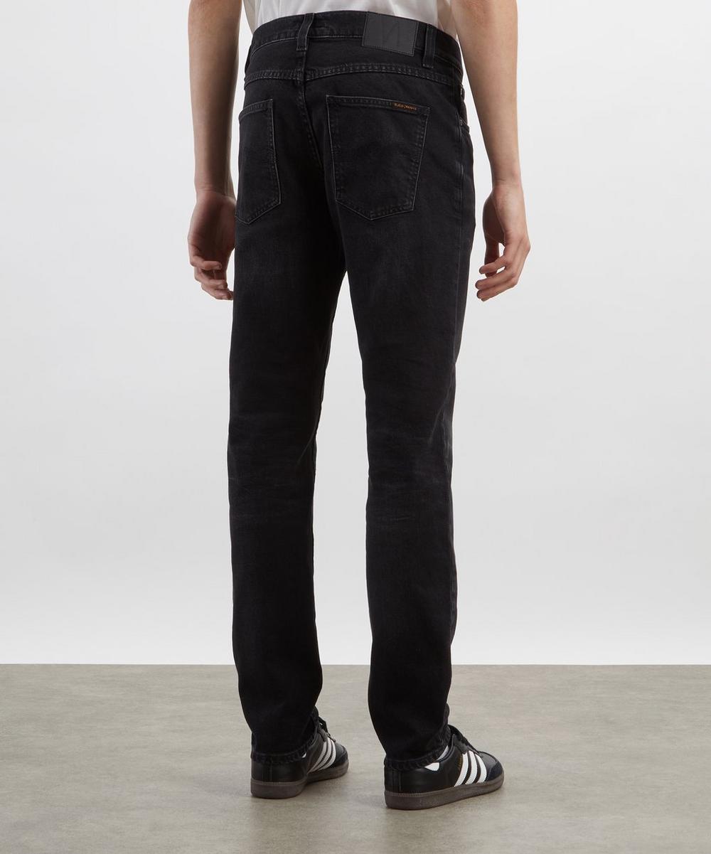 Liberty London Nudie Jeans Solid Ollie Black Force Jeans