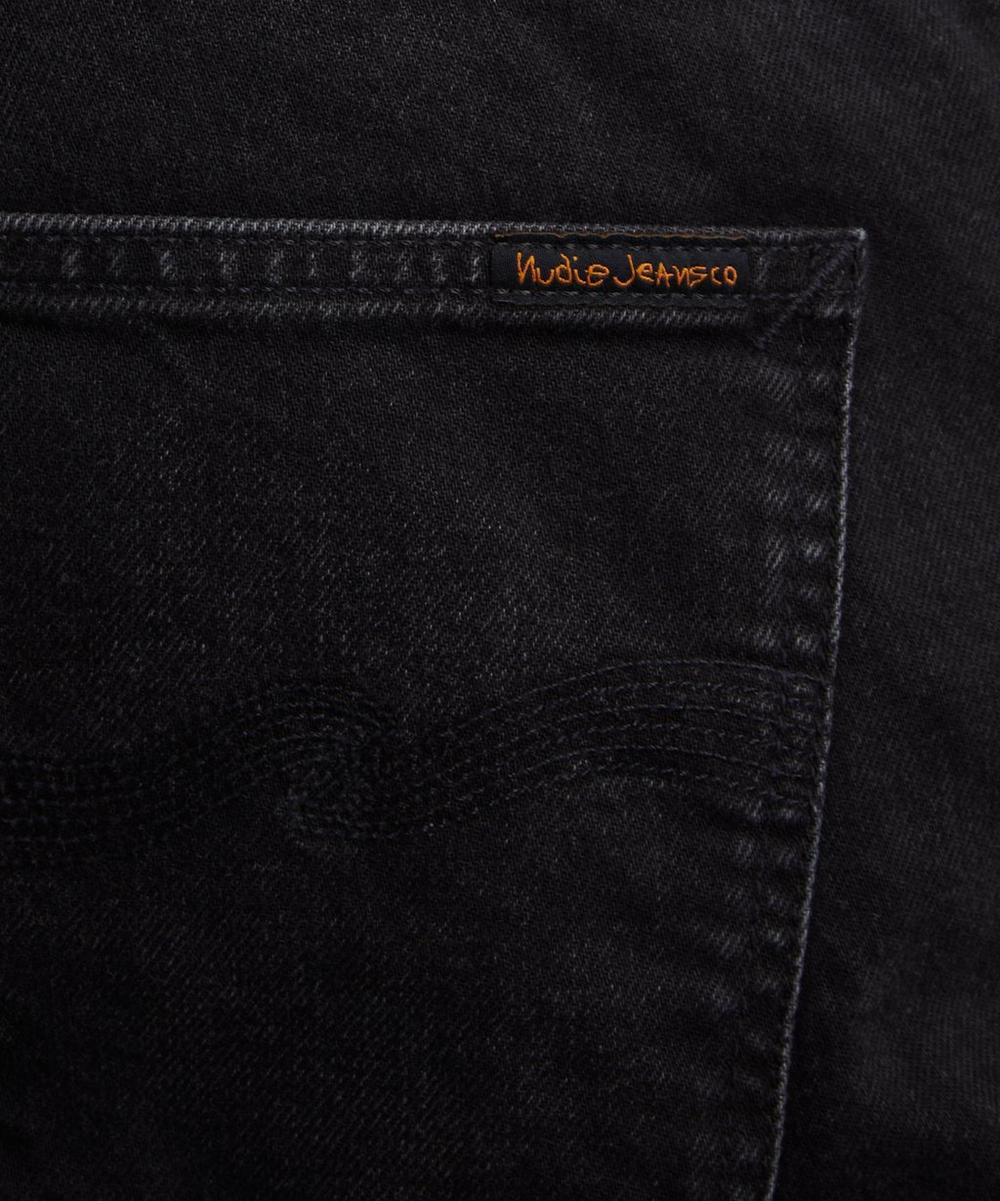 Liberty London Nudie Jeans Solid Ollie Black Force Jeans