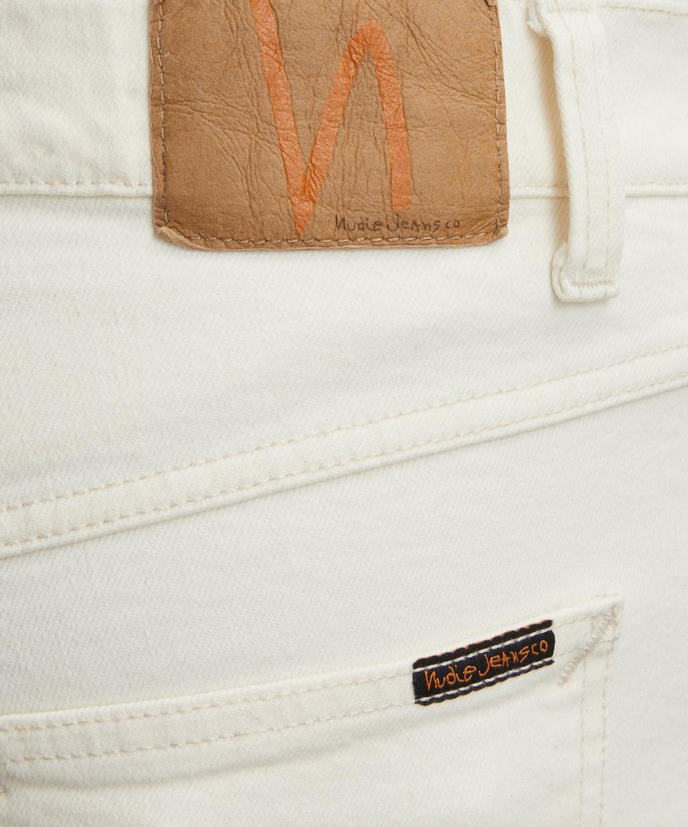 Liberty London Nudie Jeans Solid Ollie Ivory Slim-Fit Jeans