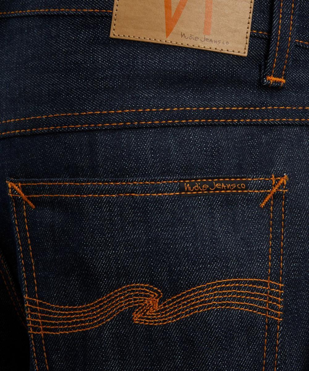 Liberty London Nudie Jeans Zeb Dry Streaky Denim Shorts