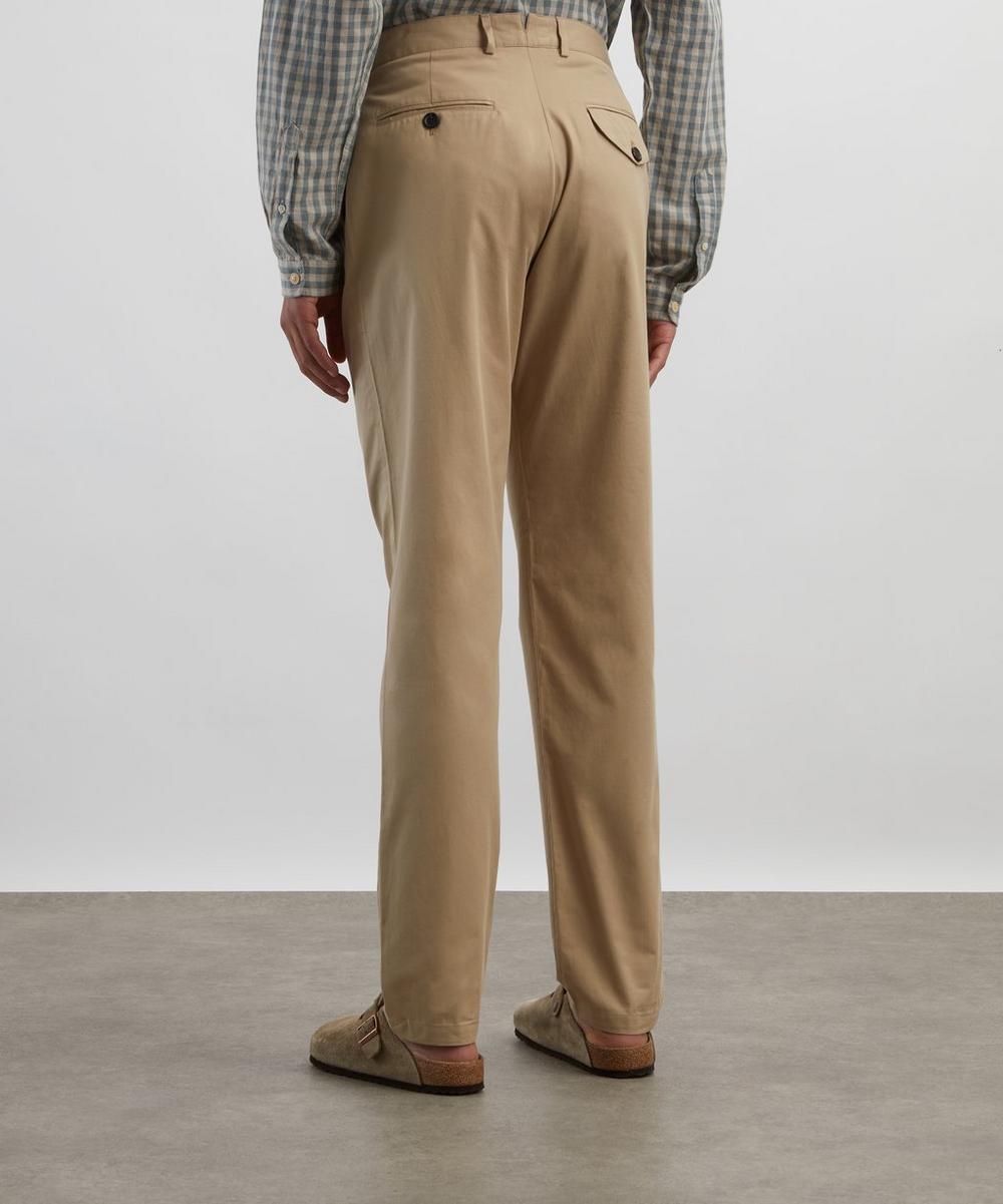 Liberty London Oliver Spencer Ashdown Beige Fishtail Trousers