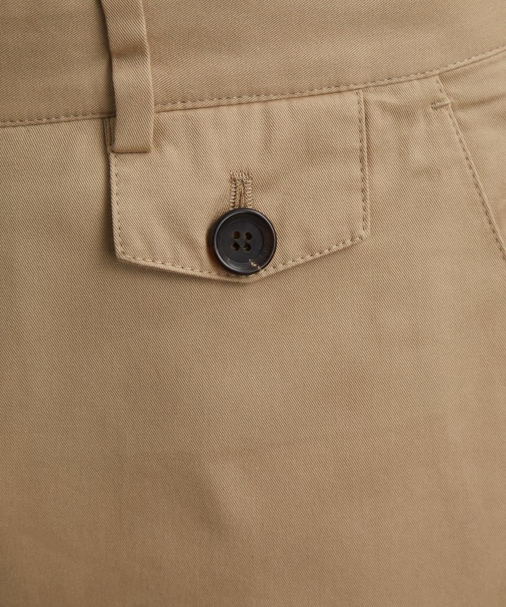 Liberty London Oliver Spencer Ashdown Beige Fishtail Trousers