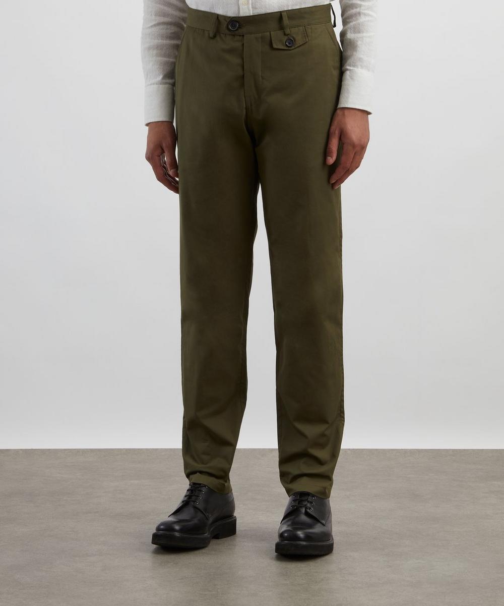 Liberty London Oliver Spencer Ashdown Green Fishtail Trousers