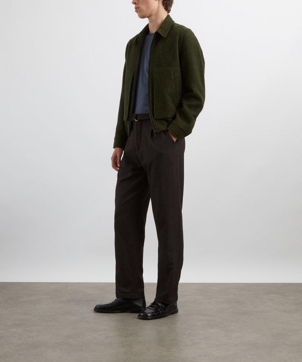 liberty london Oliver Spencer Belted Lowery Brown Trousers