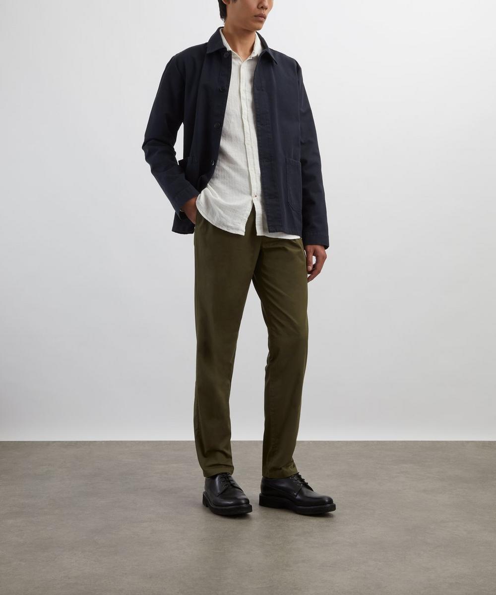 liberty london Oliver Spencer Conduit Classic Draper Cream Shirt