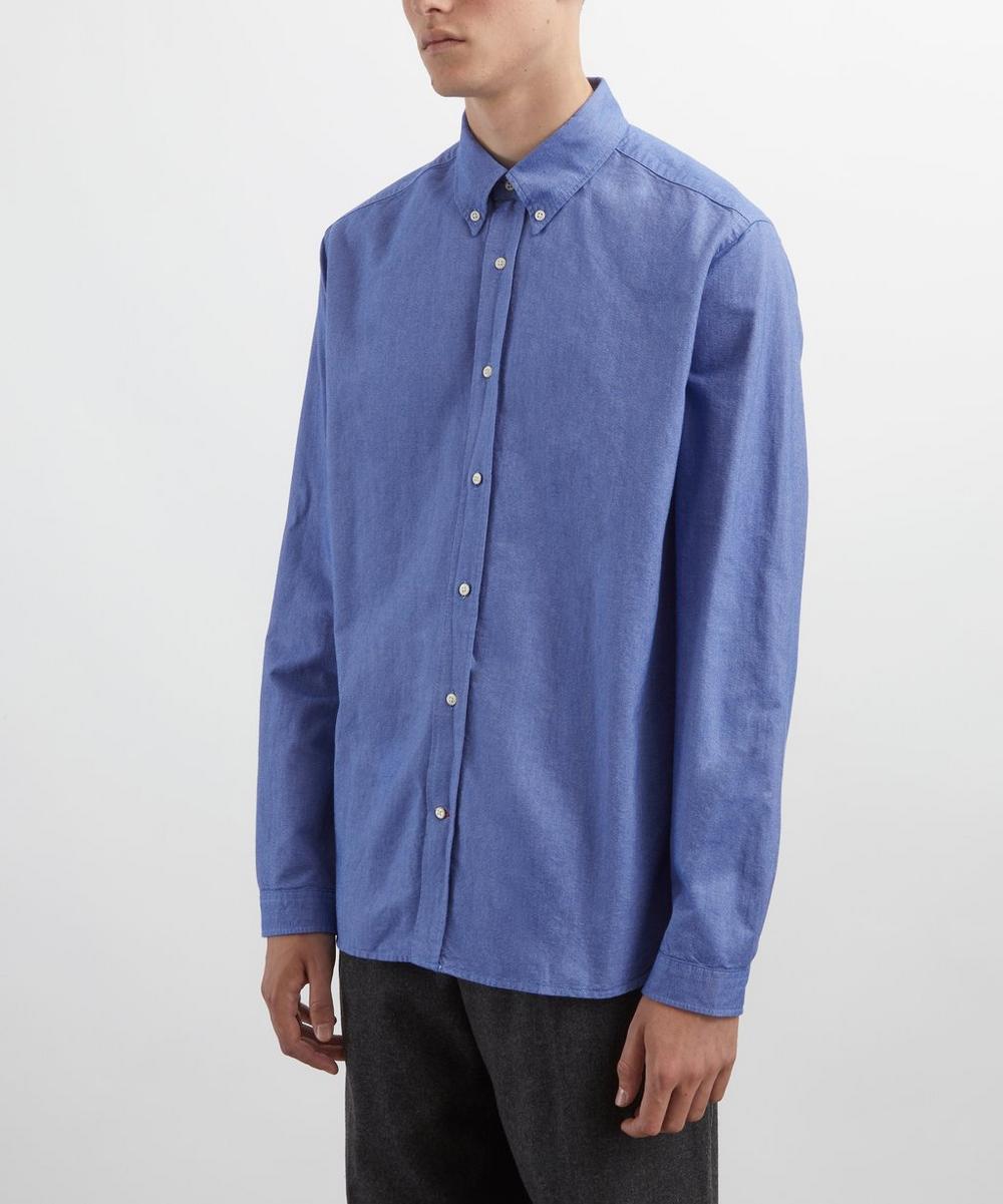 Liberty London Oliver Spencer McKenzie Blue Brook Shirt