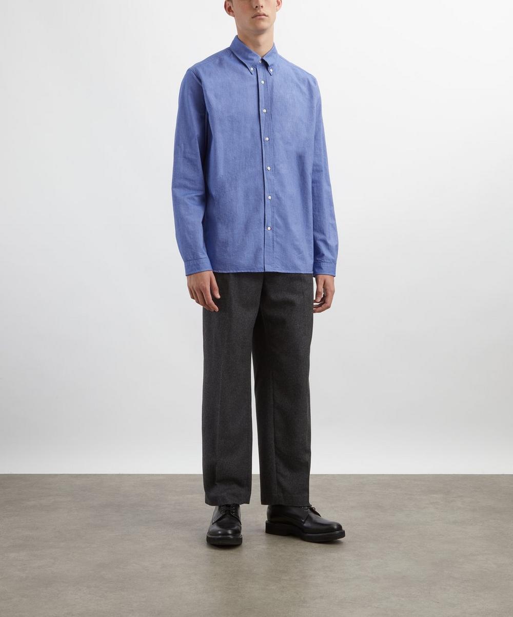 liberty london Oliver Spencer McKenzie Blue Brook Shirt