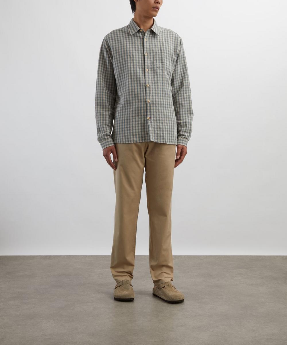 liberty london Oliver Spencer New York Special Fletcher Green Shirt