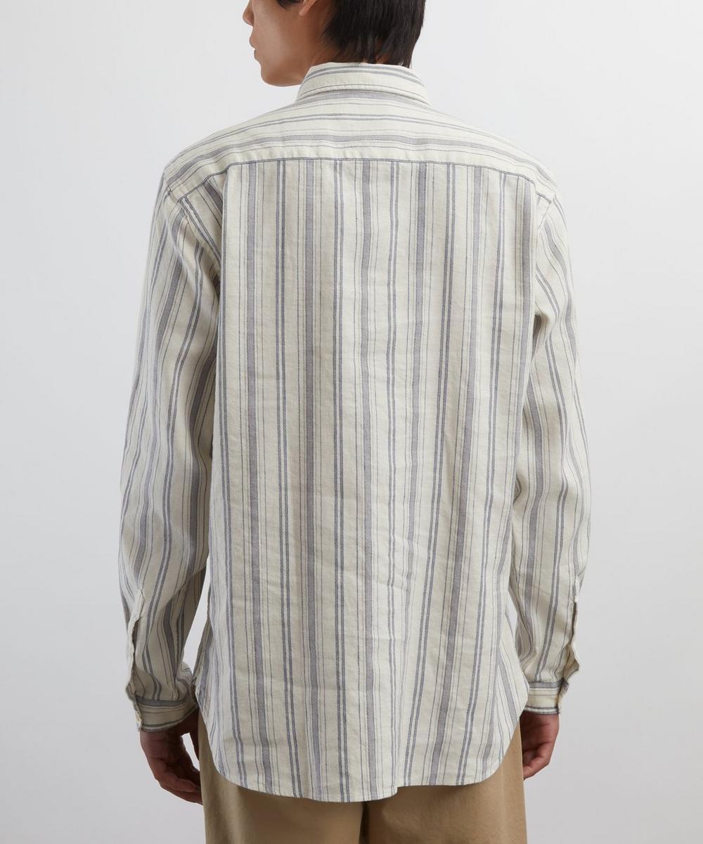 Liberty London Oliver Spencer New York Special Lockwood White-Blue Shirt