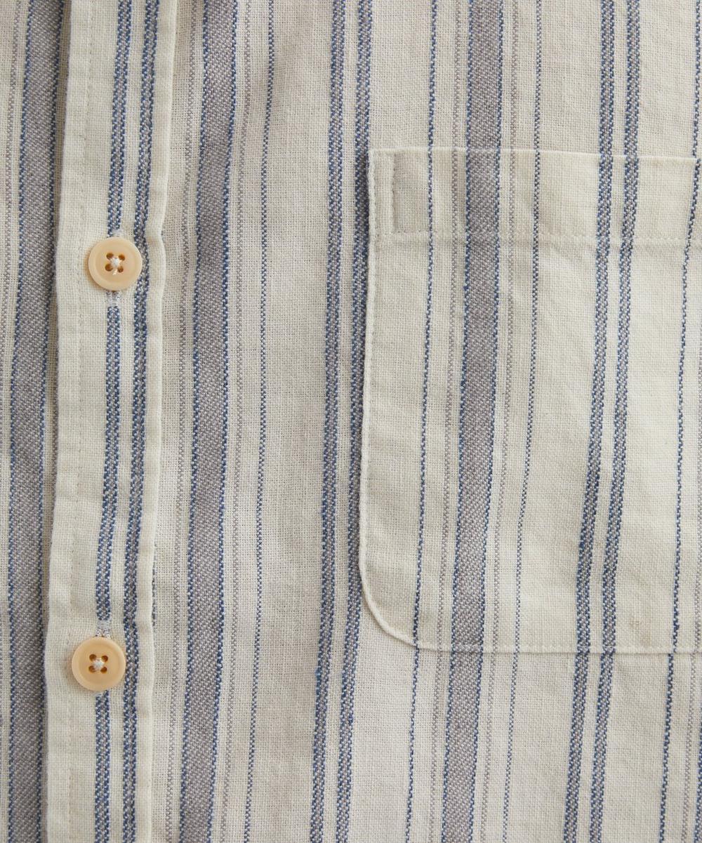 Liberty London Oliver Spencer New York Special Lockwood White-Blue Shirt