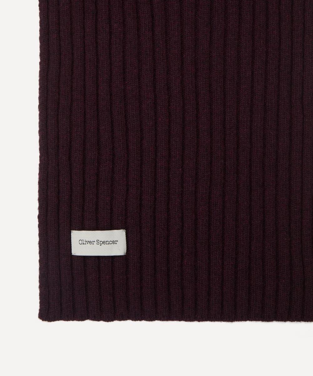 Liberty London Oliver Spencer Purple Soane Ribbed Scarf