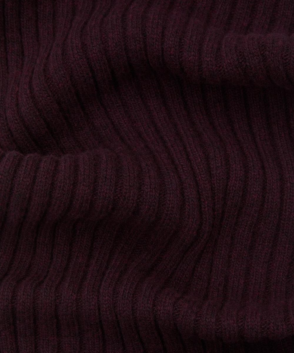 Liberty London Oliver Spencer Purple Soane Ribbed Scarf