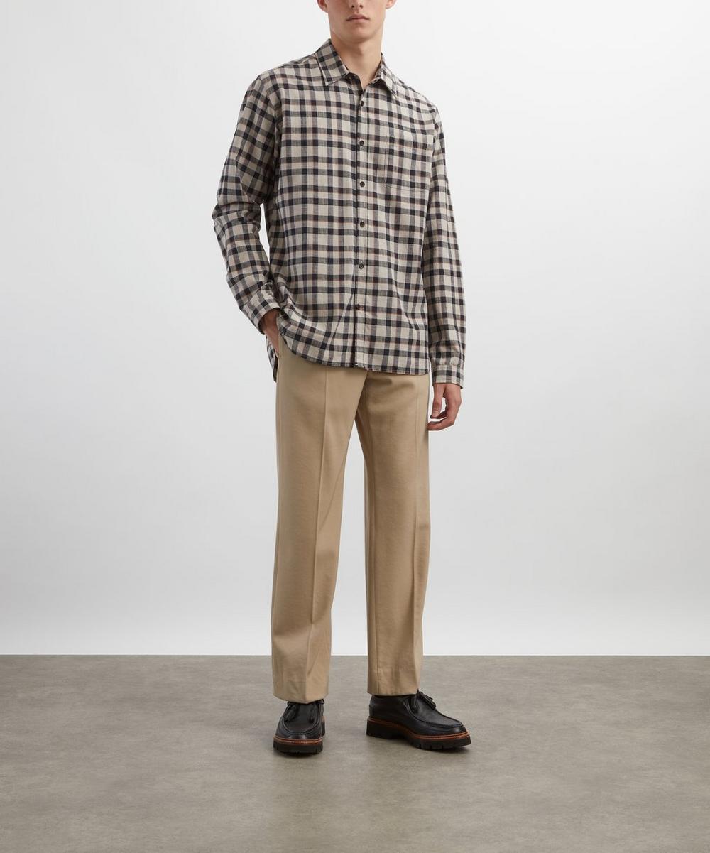 liberty london Oliver Spencer Walden Navy New York Special Shirt