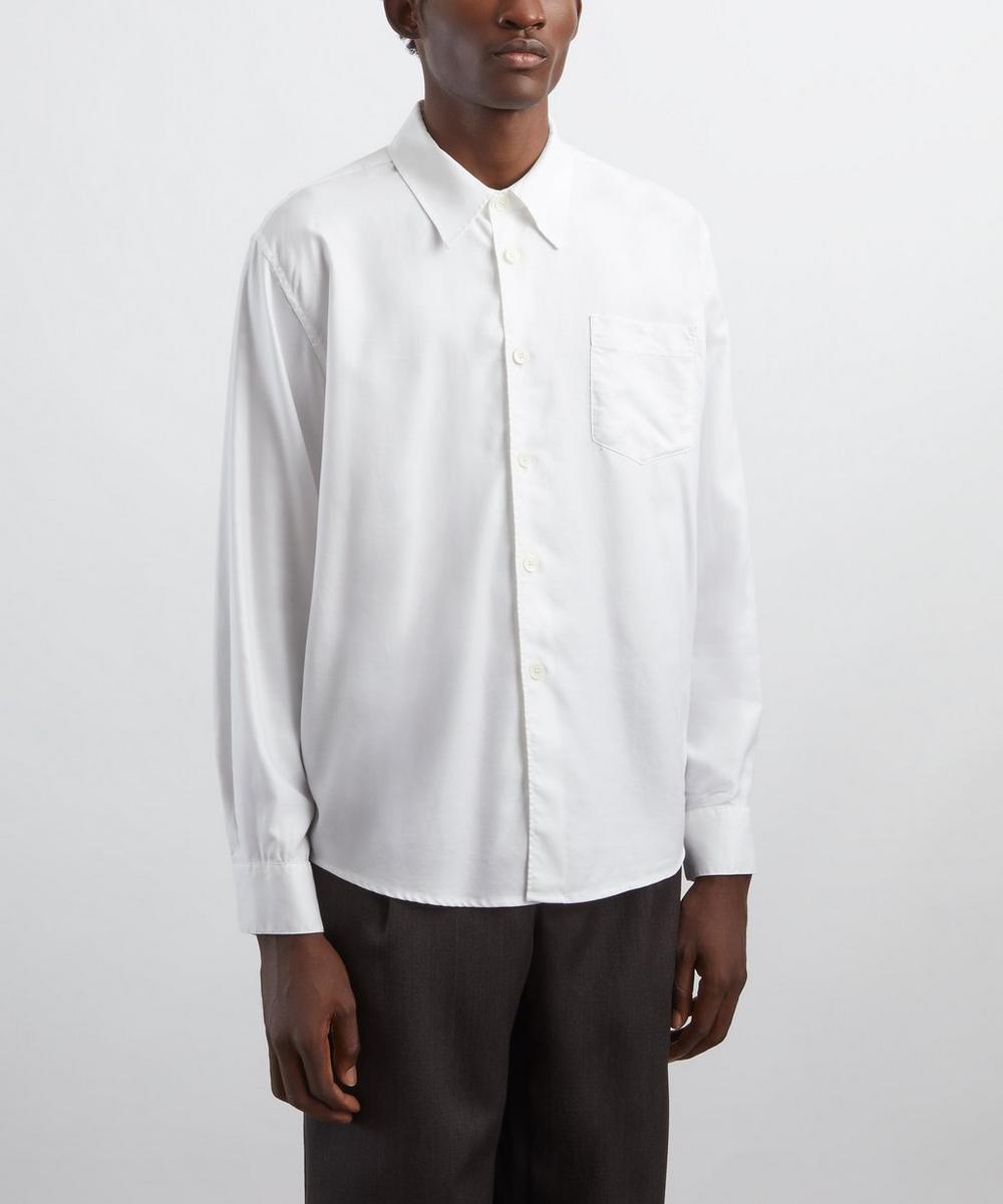Liberty London Our Legacy Beyond Static White Liquid Oxford Shirt