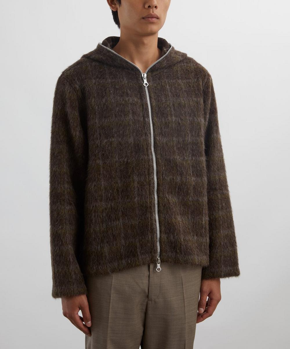 Liberty London Our Legacy Brown Checked Hooded Jacket