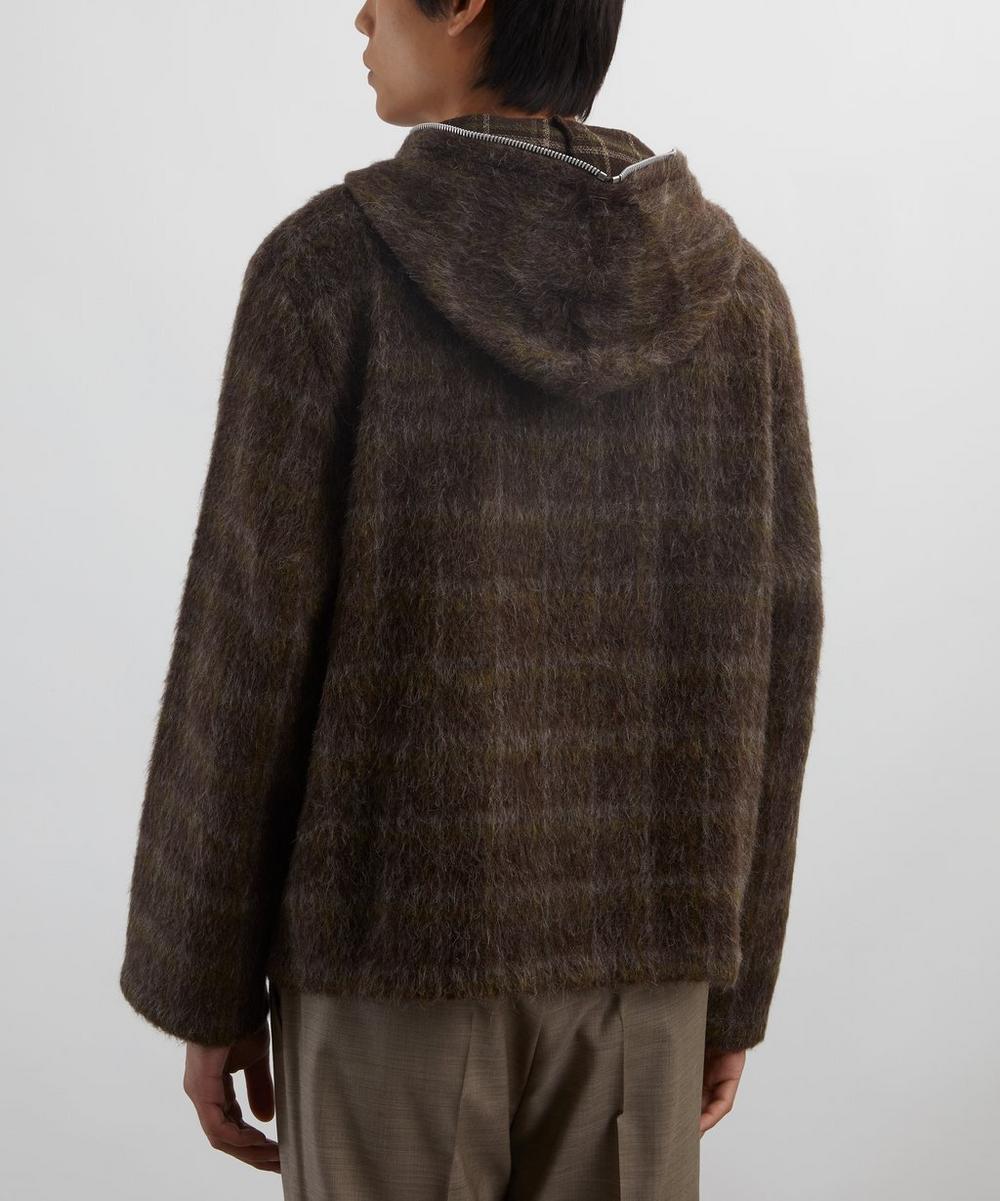 Liberty London Our Legacy Brown Checked Hooded Jacket