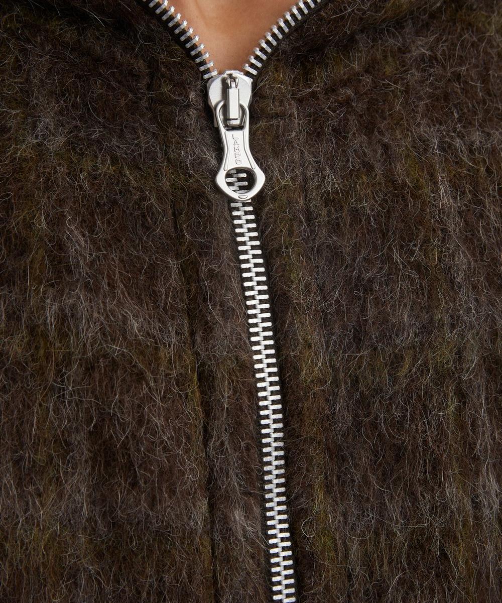 Liberty London Our Legacy Brown Checked Hooded Jacket