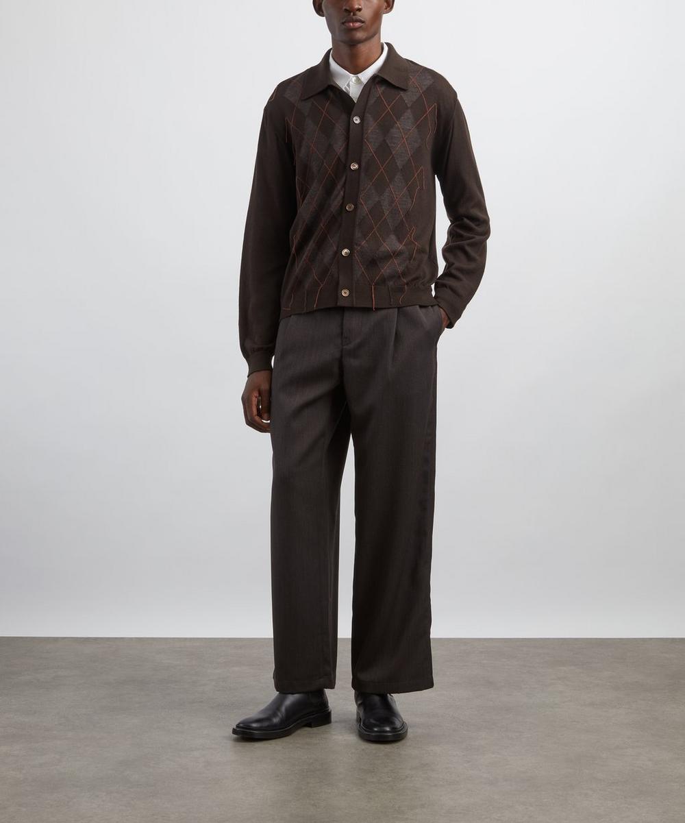 liberty london Our Legacy Leisure Havana Brown Twill Trousers