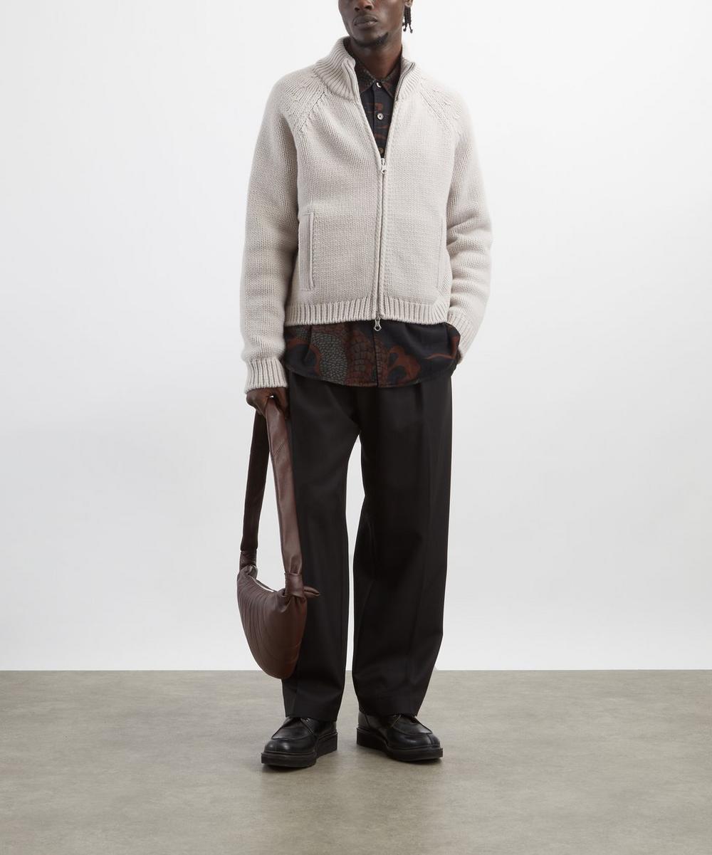 liberty london Our Legacy Ultra Zip Merino Wool Cardigan