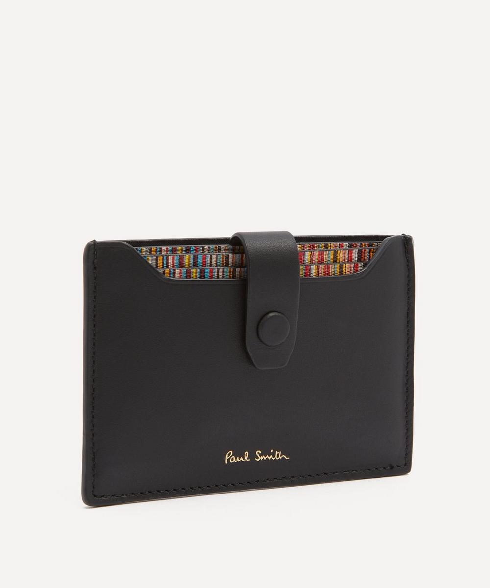 liberty london Paul Smith Black Leather Credit Card Holder