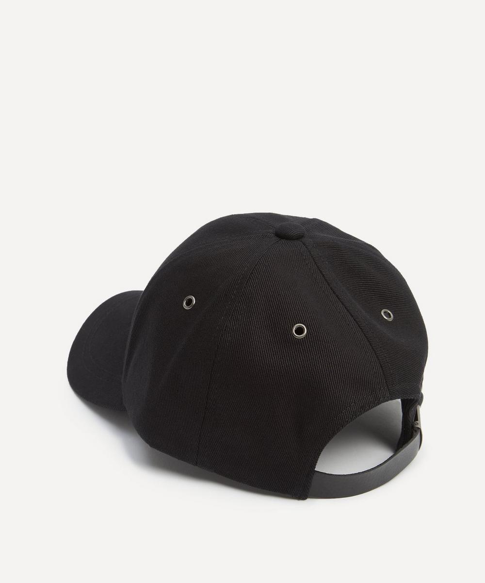 liberty london Paul Smith Black Signature Stripe Trim Baseball Cap