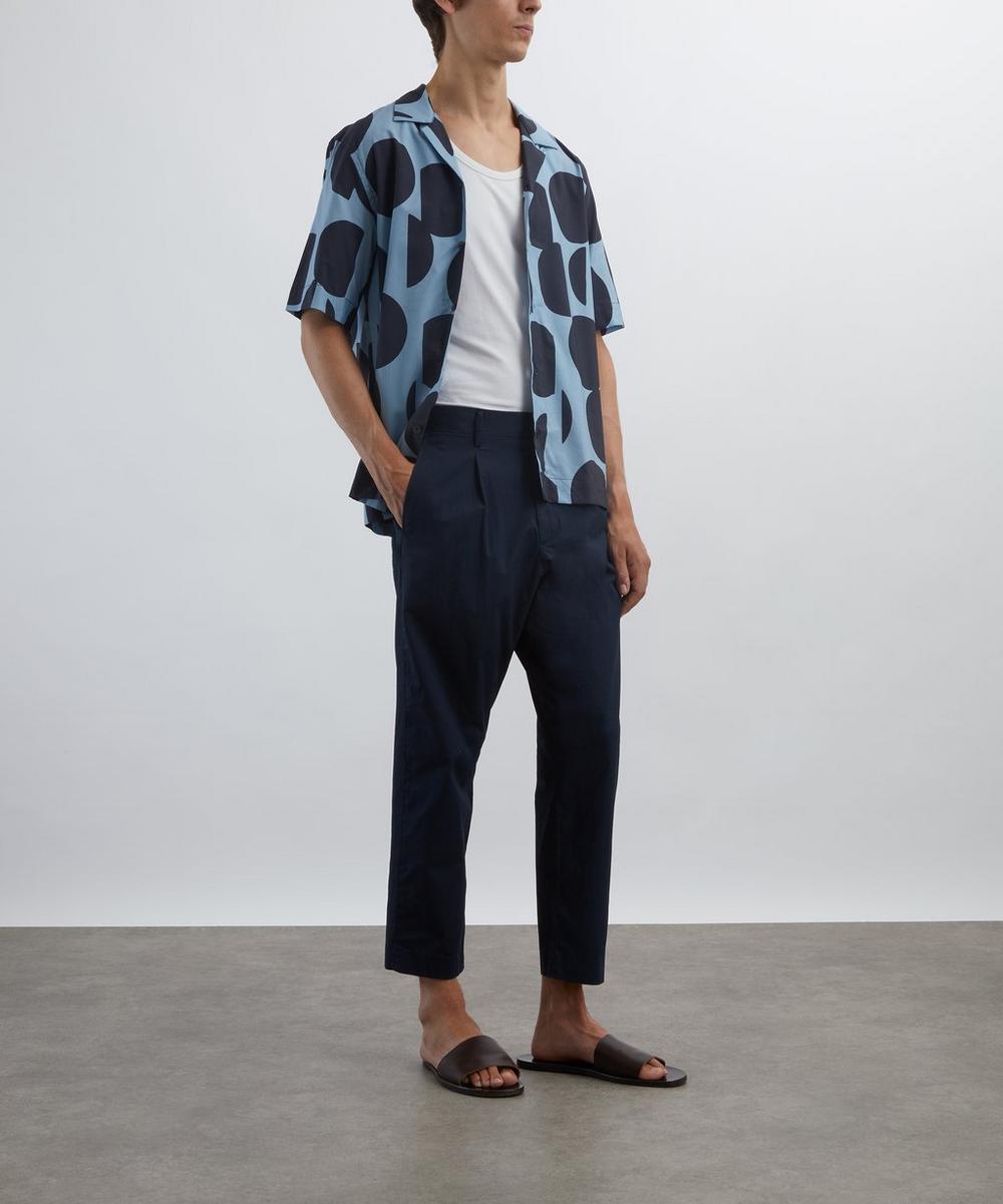 liberty london Paul Smith Blue Cut-Up Dots Short-Sleeve Shirt