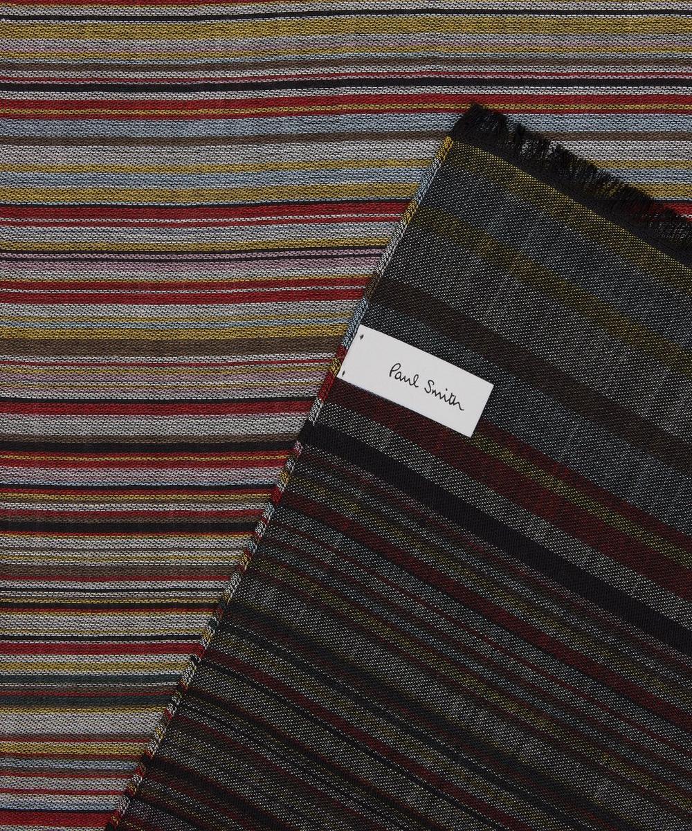 Liberty London Paul Smith Signature Stripe Silk-Wool Blend Scarf
