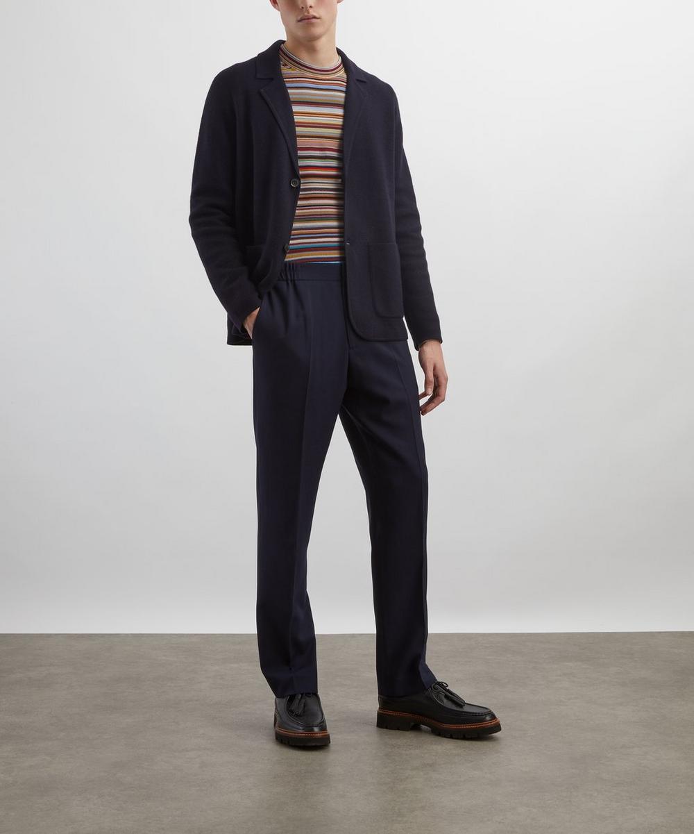 liberty london Paul Smith Straight-Leg Pleated Wool Trousers