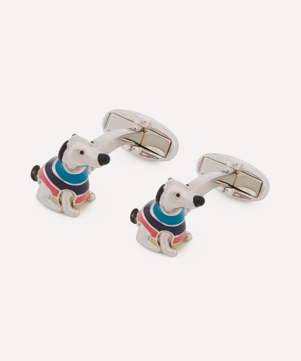 liberty london Paul Smith Stripe Jumper Dog Cufflinks
