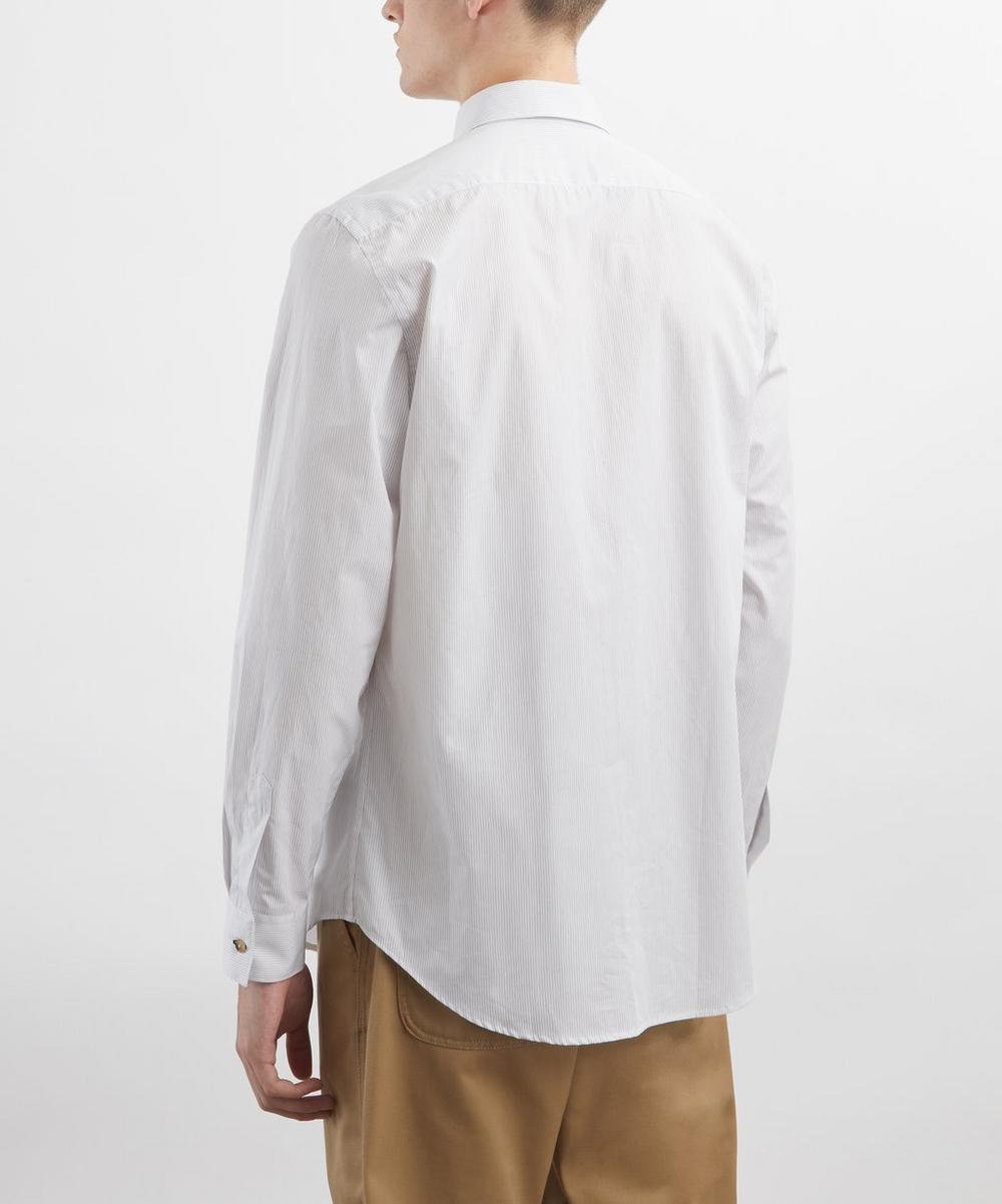 Liberty London Paul Smith White Stripe Field Flowers Print Shirt