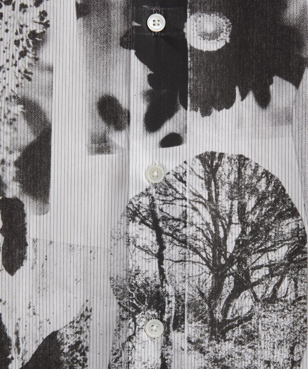 Liberty London Paul Smith White Stripe Field Flowers Print Shirt