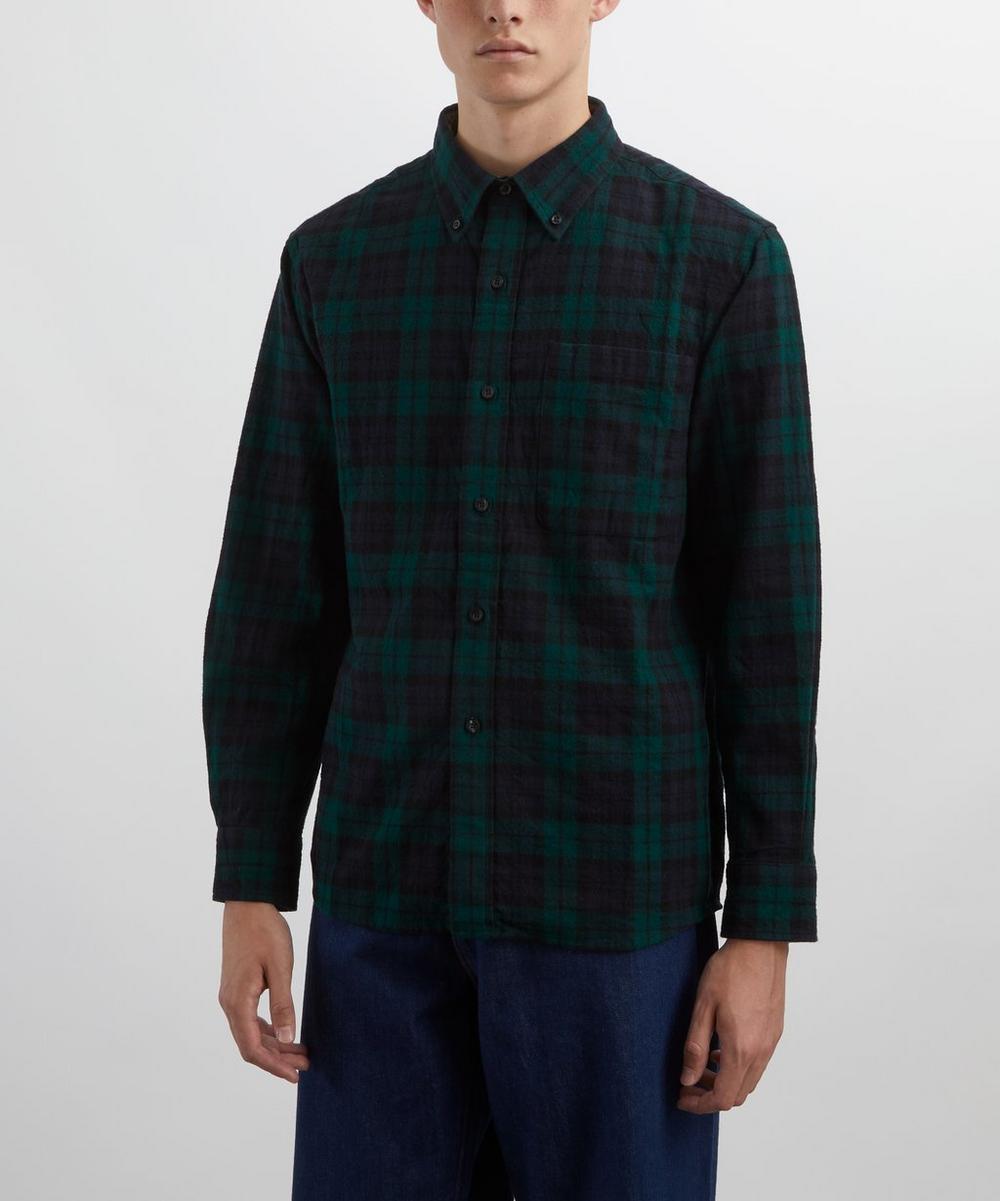 Liberty London Pendleton Lined Collar Black Watch Tartan Shirt