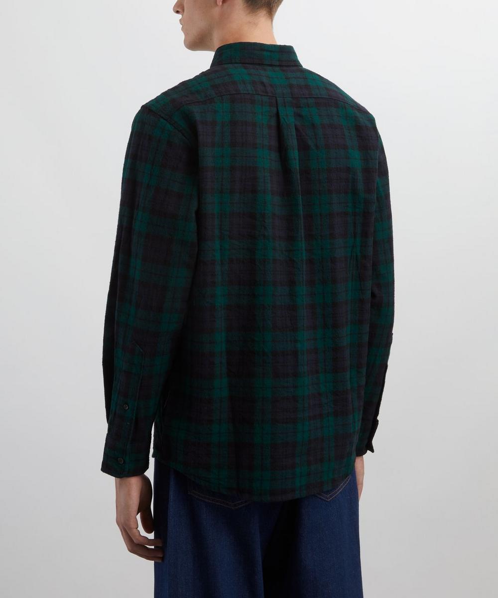 Liberty London Pendleton Lined Collar Black Watch Tartan Shirt