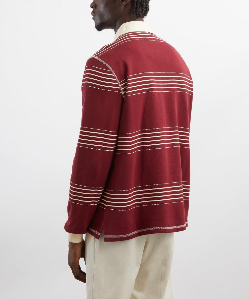Liberty London Percival Editor Stripe Rugby Polo Shirt